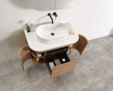 BV50WH (500mm Depth) Wooden Curved Wall Hung Vanity- 900 / 1200 / 1500mm