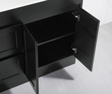 BV53 (460mm Depth) Matt Black Fingerpull Freestanding Vanity - 600 / 750 / 900 / 1200 / 1500 / 1800mm