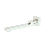 Square Corner Bath Swivel Spout - Chrome / Black