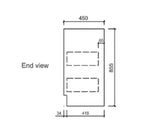 BV15 Gloss White Fingerpull Freestanding Vanity - 600 / 750 / 900 / 1200 / 1500 / 1800mm