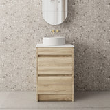 BV04 Natural Oak Freestanding Vanity - 600 / 750 / 900 / 1200 / 1500mm
