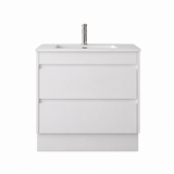 BV15 Gloss White Fingerpull Freestanding Vanity - 600 / 750 / 900 / 1200 / 1500 / 1800mm