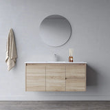 BV17WH (520mm Depth) Woodgrain Fingerpull Wall Hung Vanity (520) - 900 / 1200 / 1500mm