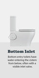 EC Raised Height Back To Wall Rimless Flush Toilet Suite with Soft Close Seat - White (4 Star)
