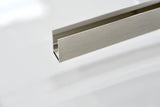 10mm Square Wall Channel - Brushed Nickel
