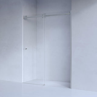 SS25 wall to wall sliding shower enclosure in chrome