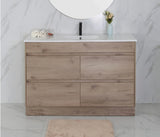 BV10 Dark Oak Fingerpull Freestanding Vanity - 600 / 750 / 900 / 1200 / 1500 / 1800mm