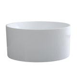 Round Freestanding Bath 1280mm - Gloss White