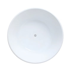 Round Freestanding Bath 1280mm - Gloss White