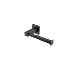 Square Toilet Roll Holder - Chrome / Black