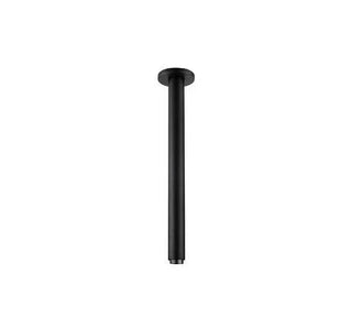 Black Round Shower Dropper / Ceiling Arm - 200mm (Stock Clearance)