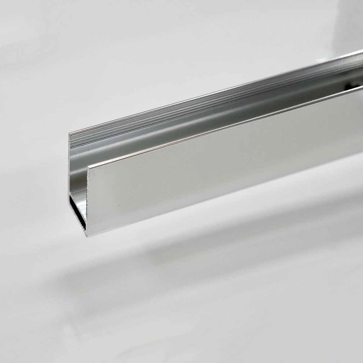 SS06 10mm Radius Curved Walk-In Shower Screen with Wall Channel – 2100mm High, 1100/1200mm, Various Colours
