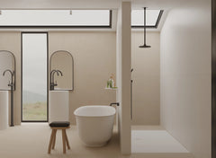 Signature Oval Solid Surface Freestanding Bath 1700mm - Matte White