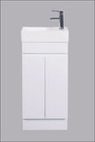 BV65 Compact Freestanding / Wall Hung Vanity 400x205mm - Gloss White