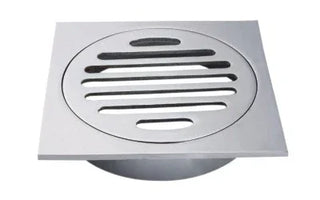 Square Shower Floor Waste 110x110mm - Various Colours