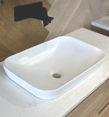 Cove-5130-MW Matte White Insert Ceramic Basin 510x330x150MM