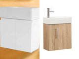 BV33WH Compact Wall Hung Vanity 500x250mm - Various Colours