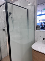SS51 - Half Frost Walk In Shower Screen - 1000x2000x8mm - Floor Display Clearnce