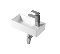 Xenon Gloss White Wall Hung Ceramic Basin 400x200mm