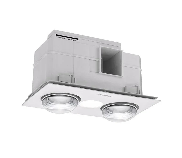 Exhaust Fan/Light/Heater 3-in-1 Bathroom Heater with 2 Heat Lamps