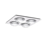 Exhaust Fan/Light/Heater 3-in-1 Bathroom Heater with 4 Heat Lamps