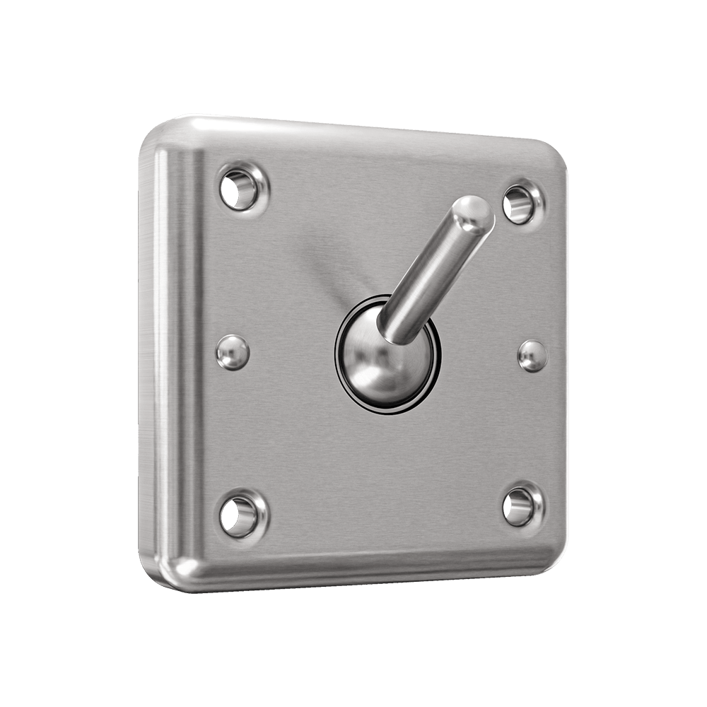 Collapsible Square Clothes Hook in Satin Stainless Steel - ML2123