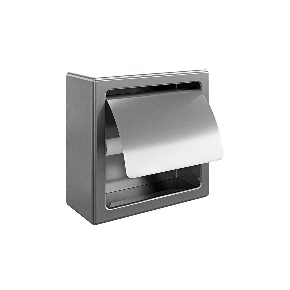 Surface Mounted Single Toilet Roll Holder in Satin Stainless Steel - ML261SM_S
