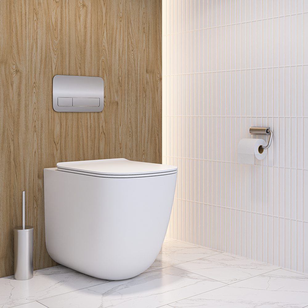 Single Toilet Roll Holder in Satin Stainless Steel - ML4135
