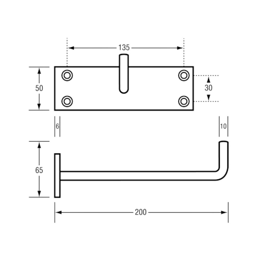 Equipment Hook in Satin Stainless Steel - ML4155