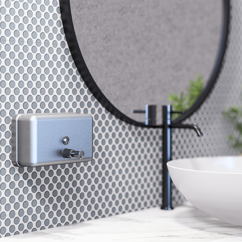 Horizontal Soap Dispenser in Satin Stainless Steel - ML600AS_N