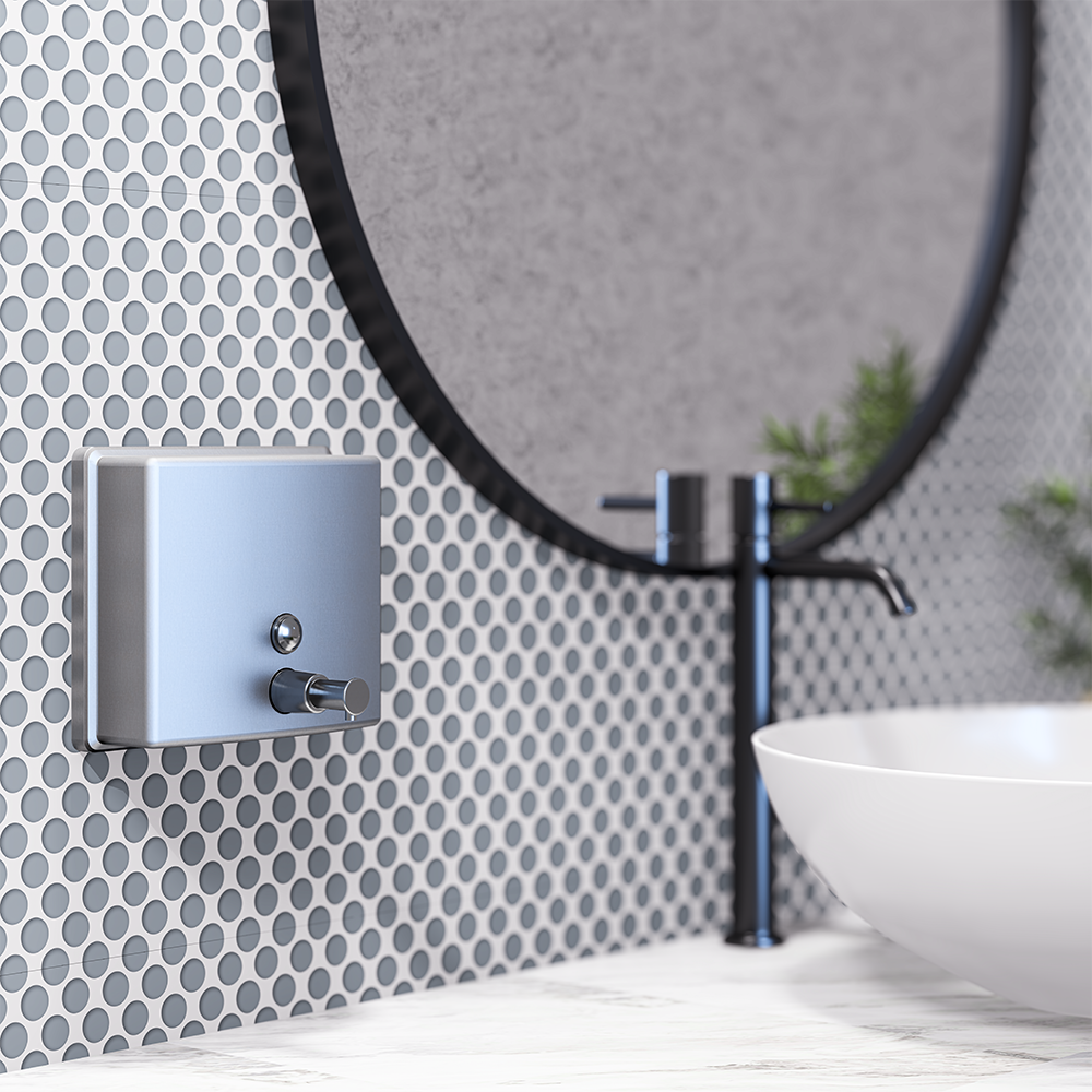 Square Soap Dispenser in Satin Stainless Steel - ML603AS