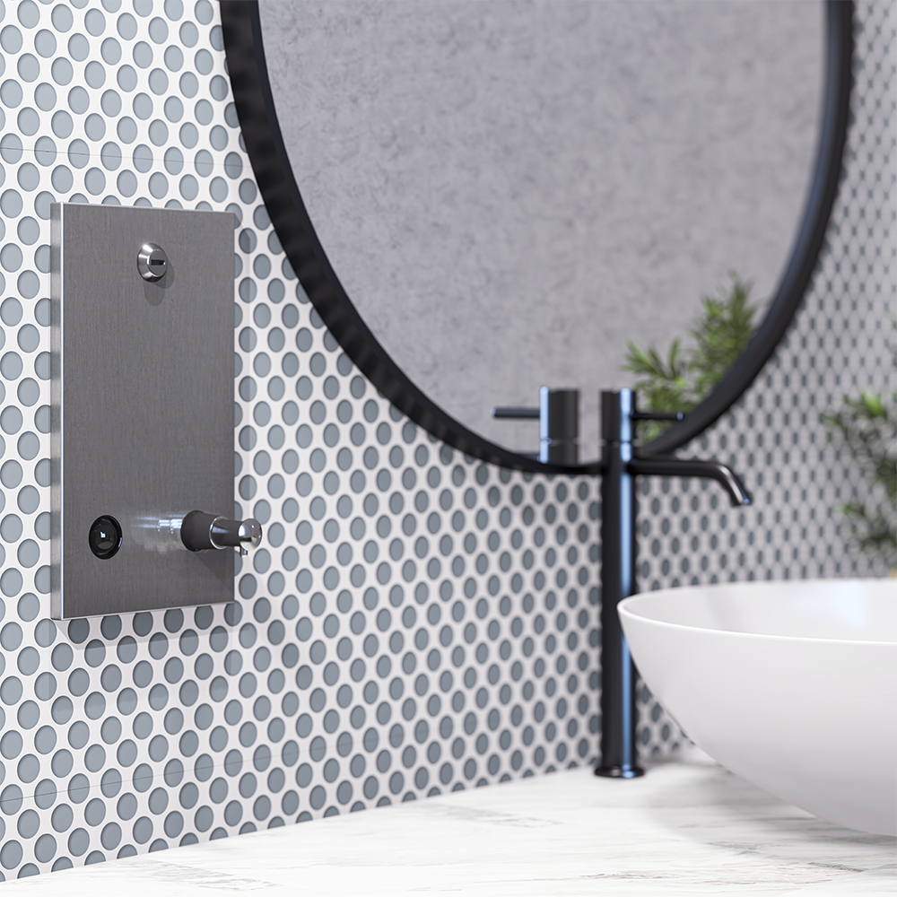 Recessed Vertical Soap Dispenser in Satin Stainless Steel - ML641AS