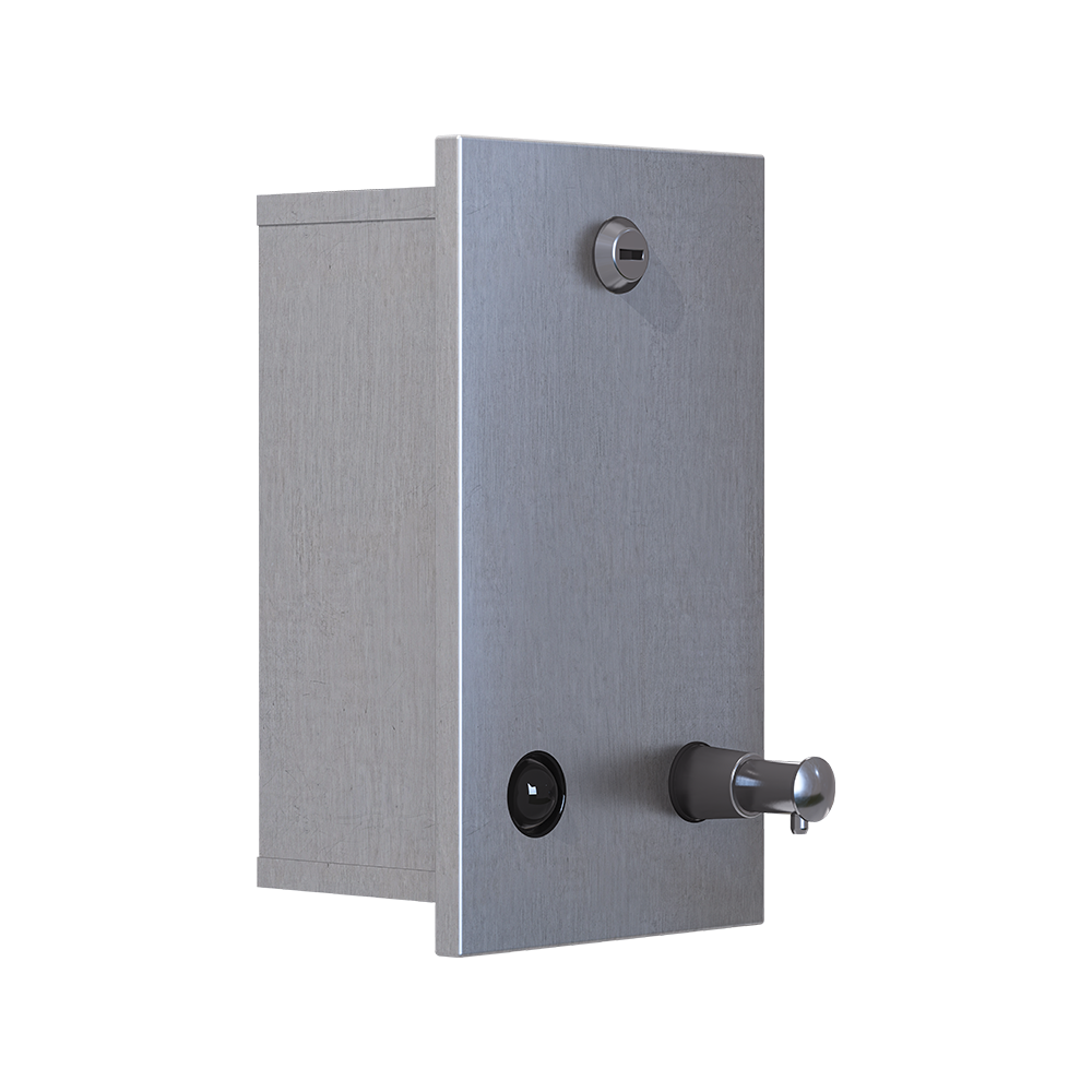 Recessed Vertical Soap Dispenser in Satin Stainless Steel - ML641AS