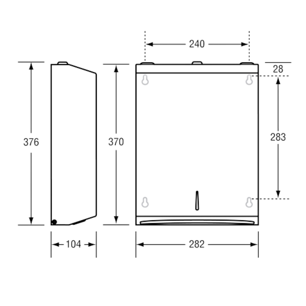 Paper Towel Dispenser in White - ML725W_MK2