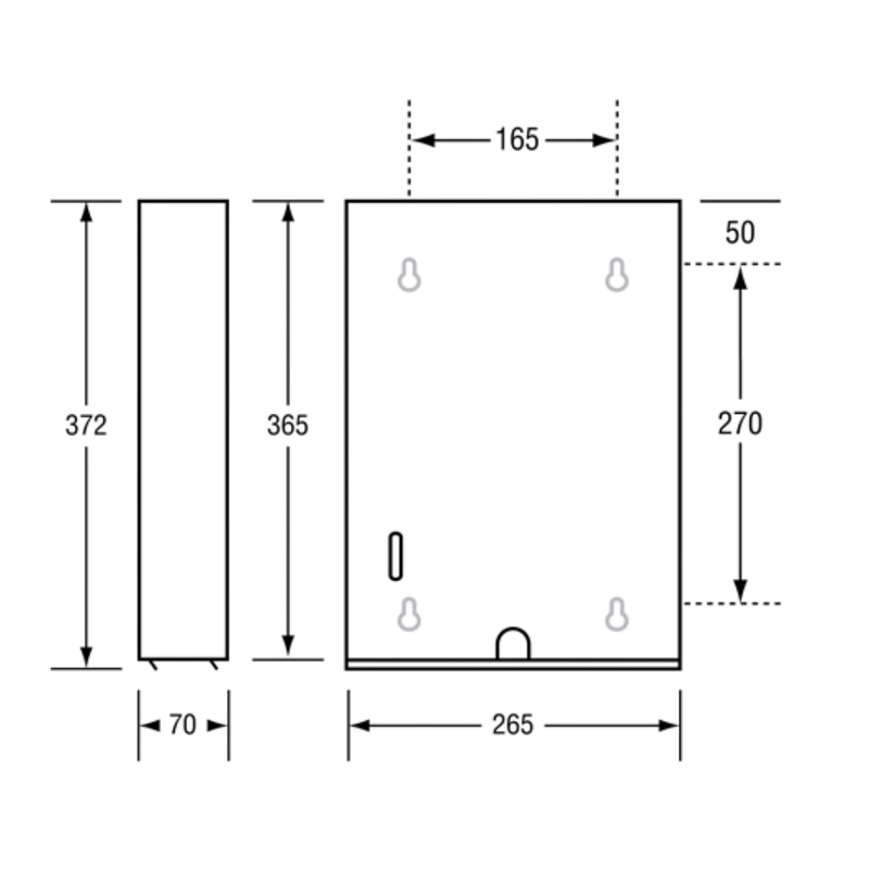 Paper Towel Dispenser in Satin Stainless Steel - ML727SS_MKII