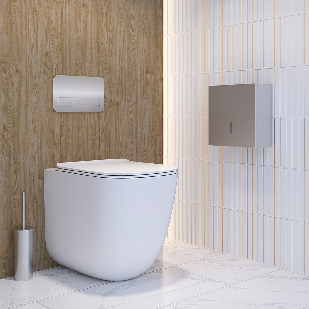 Jumbo Toilet Roll Dispenser in Satin Stainless Steel - ML842