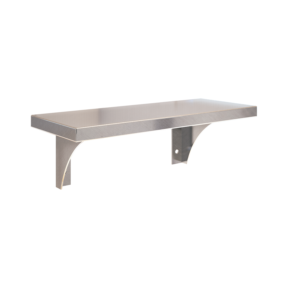 300mm Utility Shelf in Satin Stainless Steel - ML950_12