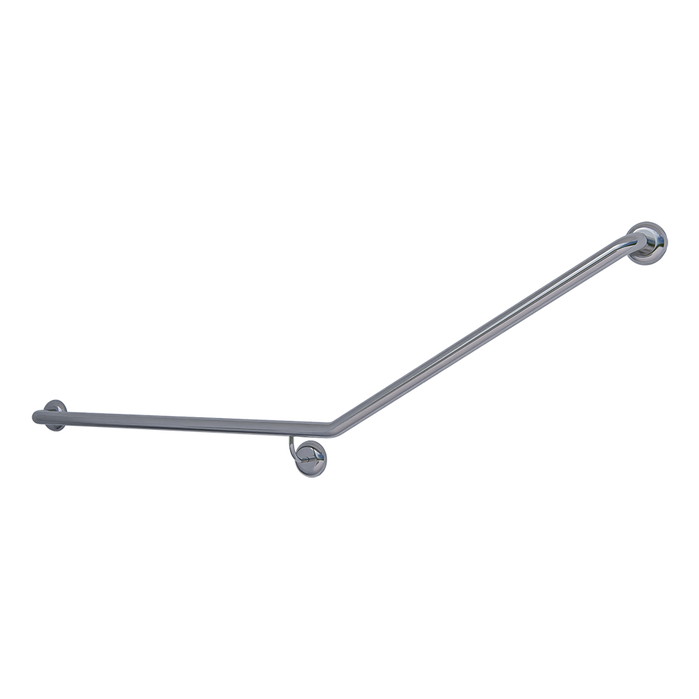 Bariatric 30° Flush Mount Side Wall LH Grab Rail in Satin Stainless Steel - MLRB_101_SS