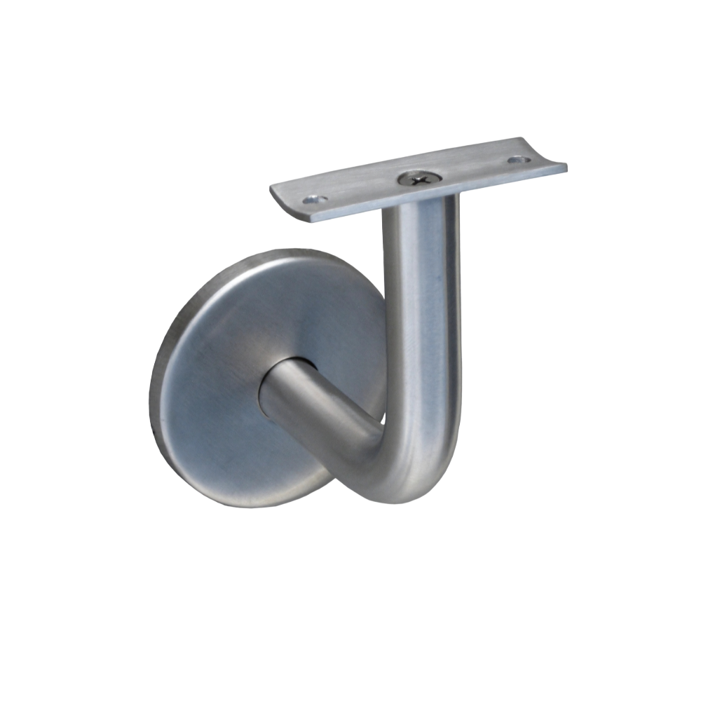 Concave Hand Rail Bracket in Satin Stainless Steel - MLR386