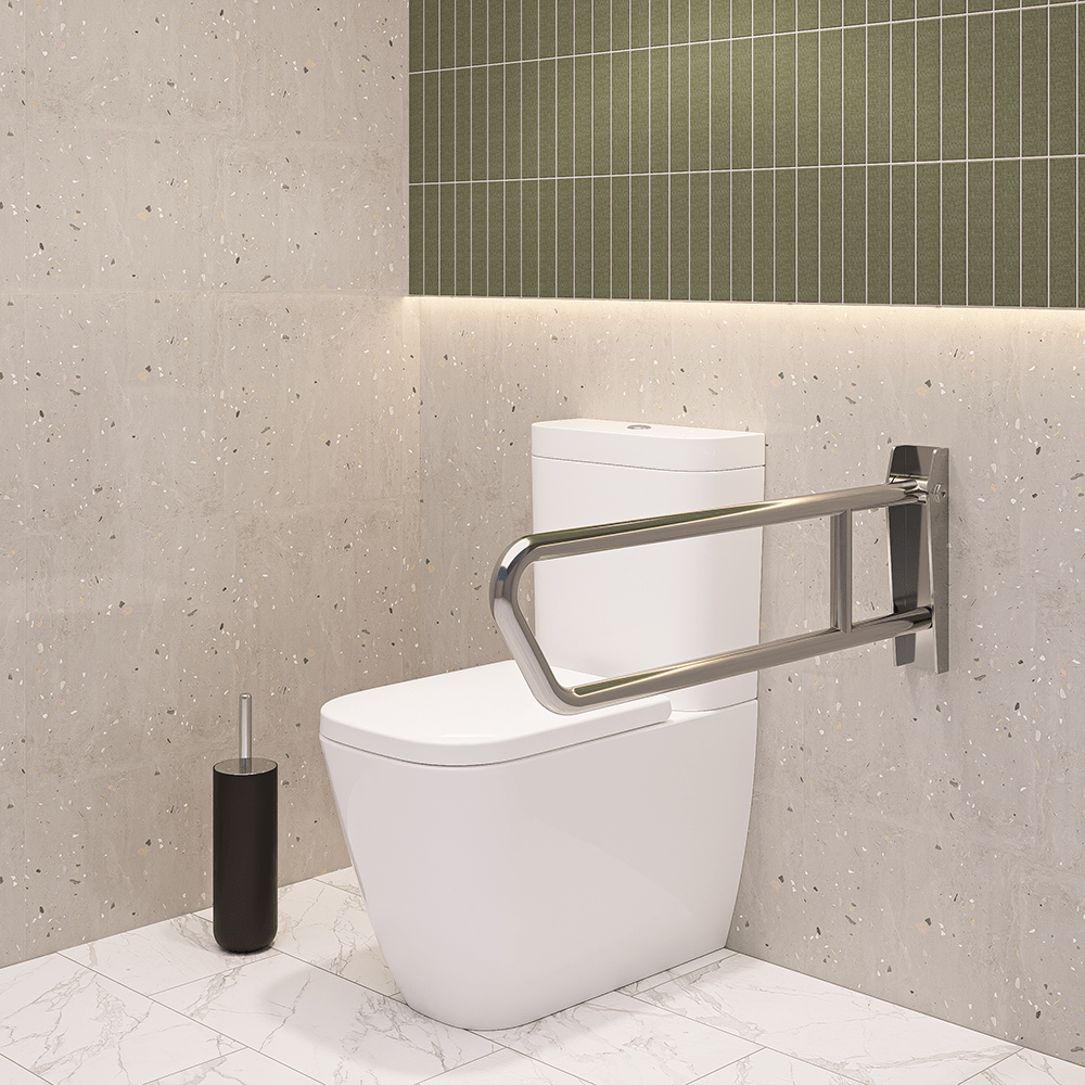 Pull Down Grab Rail in Satin Stainless Steel - MLR50_SS