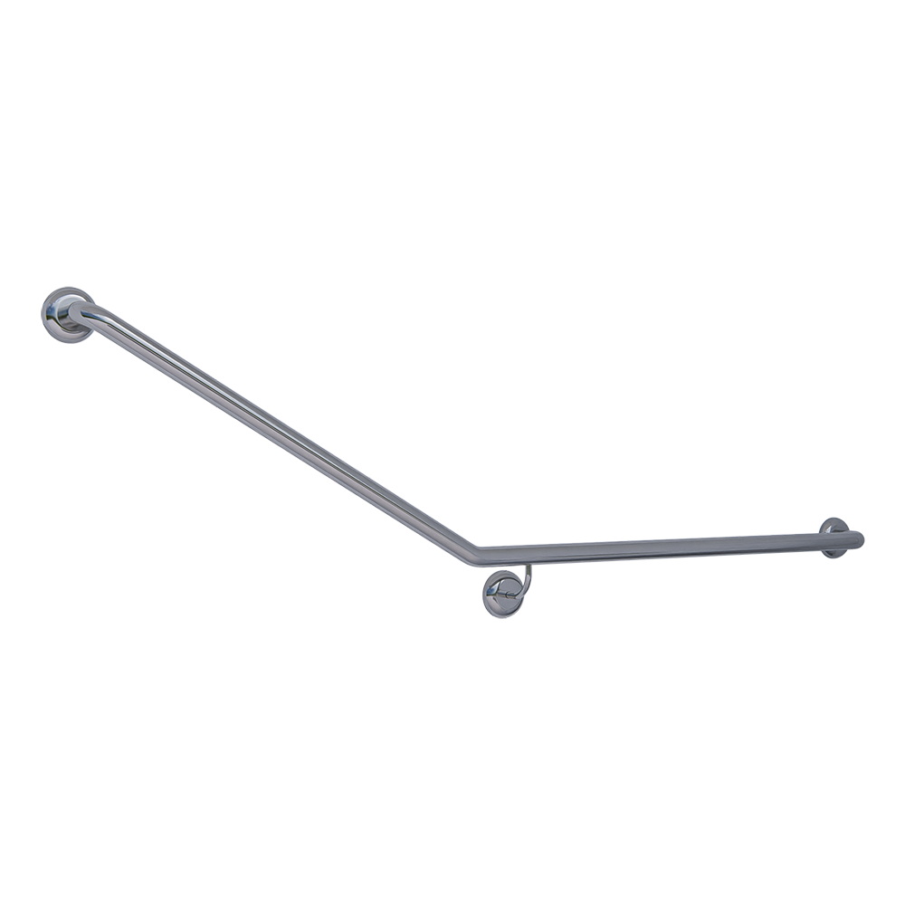 30° Flush Mount Side Wall RH Grab Rail in Satin Stainless Steel - MLR102X_SS