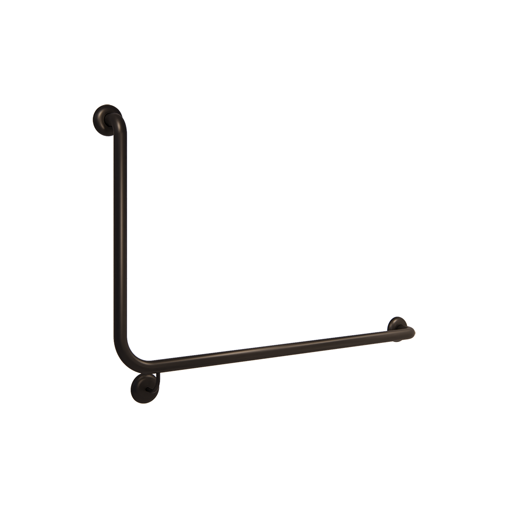 90° Flush Mount Side Wall RH Grab Rail in Designer Black - MLR104X_DESIGNER