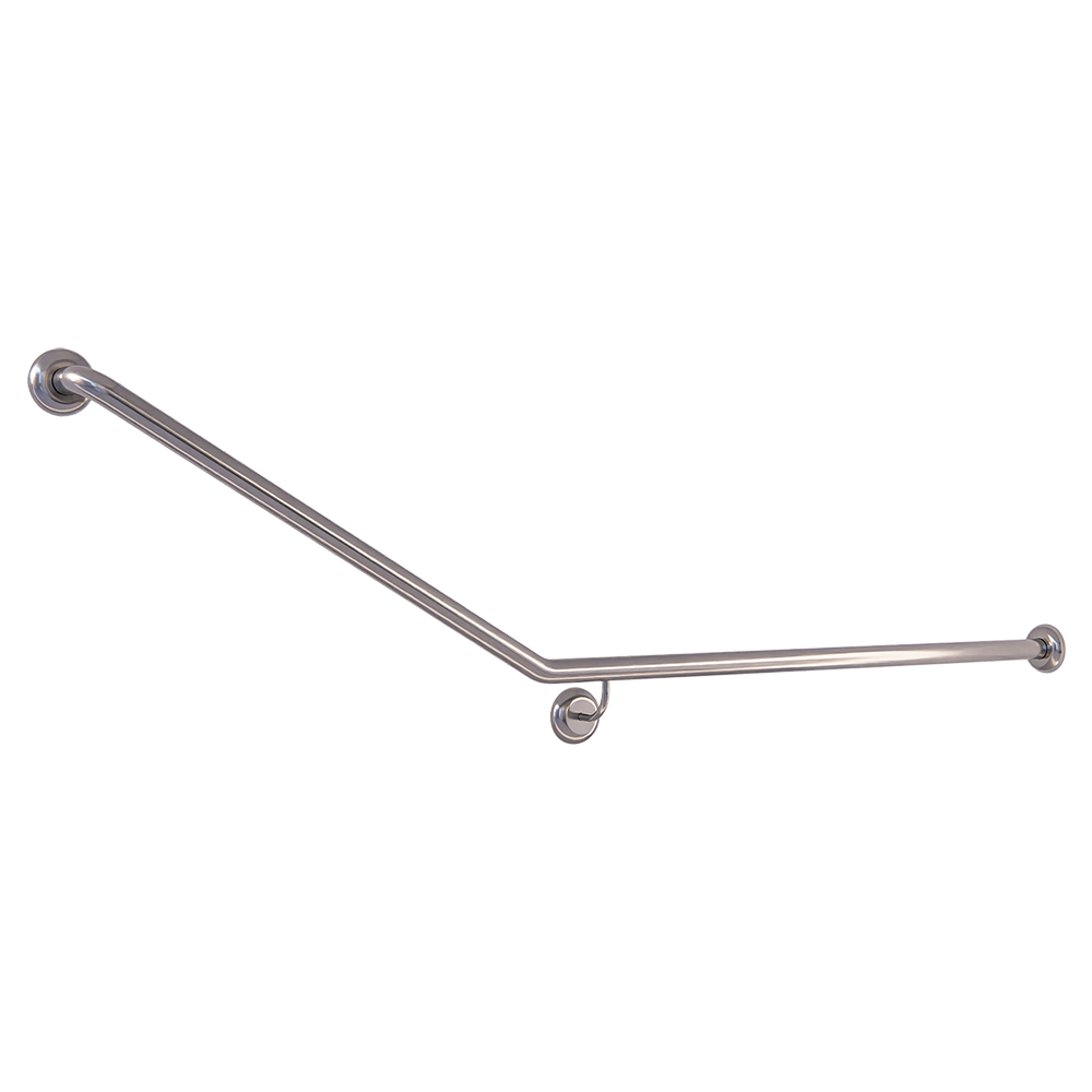 30° Flush Mount Rear/Side Wall RH Grab Rail in Satin Stainless Steel - MLR106X_SS
