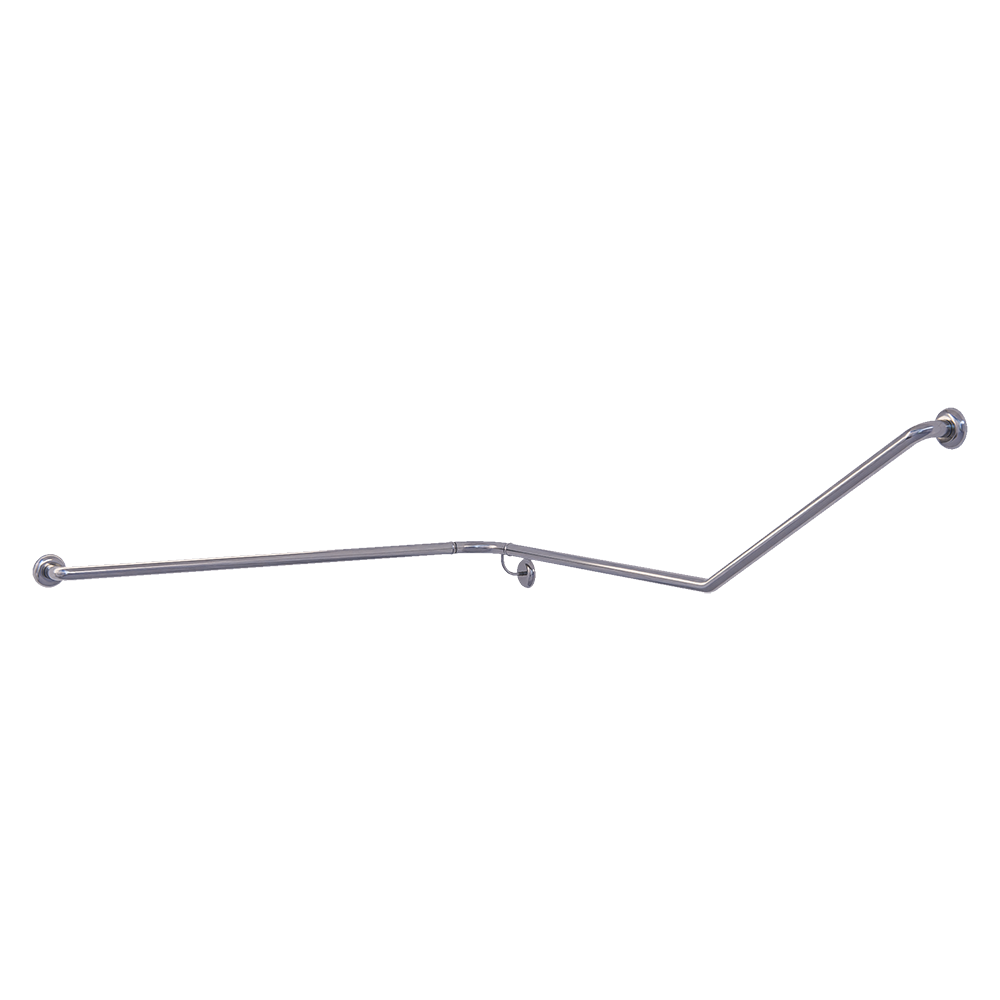 30° Flush Mount Wrap Around Modular Grab Rail LH in Satin Stainless Steel - MLR113MOD_SS