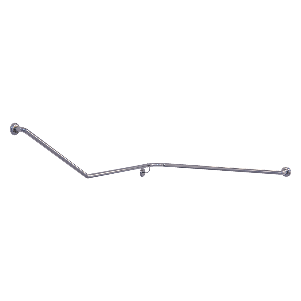 30° Flush Mount Wrap Around Modular Grab Rail RH in Satin Stainless Steel - MLR114MOD_SS
