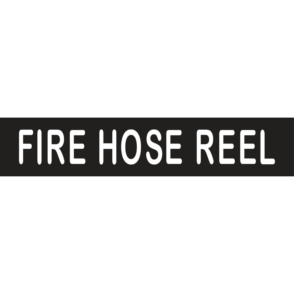 Fire Hose Reel Sign in Designer Black - MLS16212_BLK