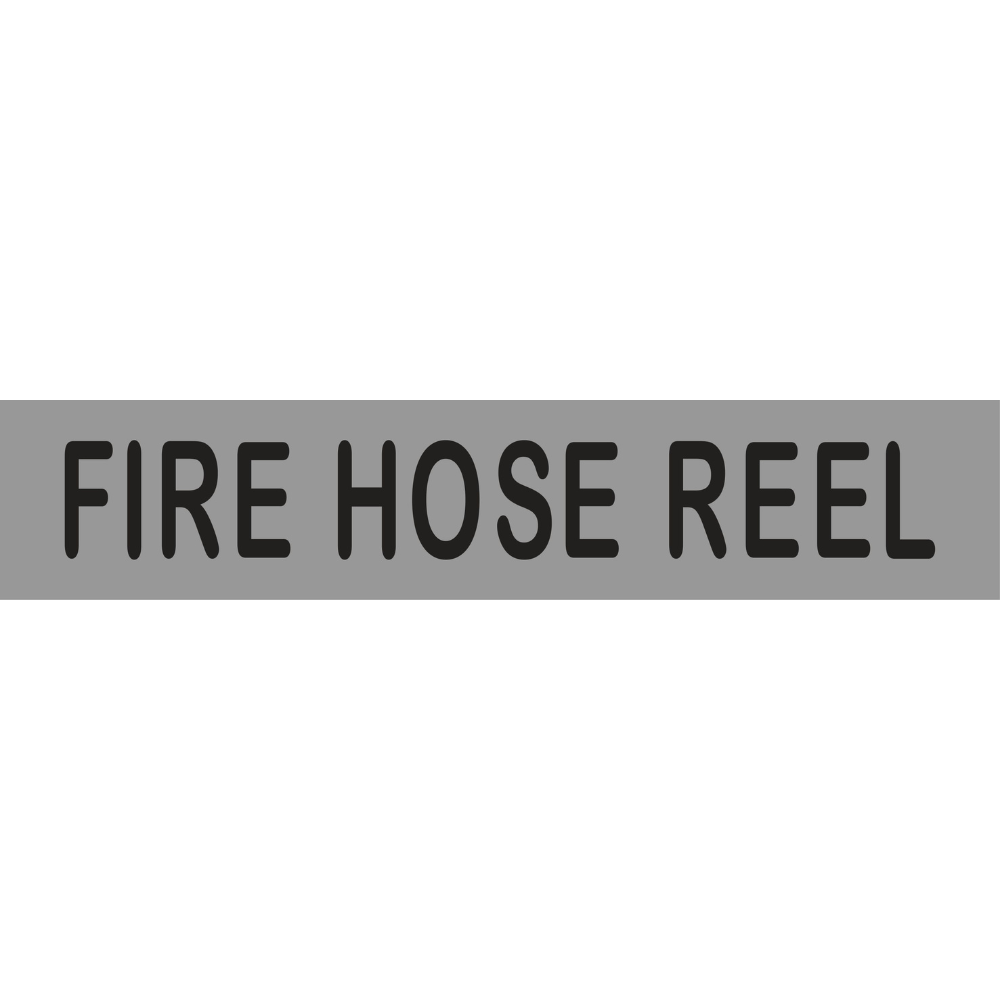 Fire Hose Reel Sign in Stainless Steel - MLS16212_SS