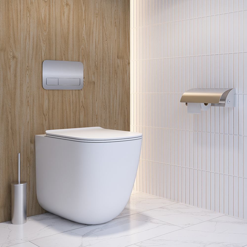 Double Toilet Roll Holder Lockable in Satin Stainless Steel - ML267SS