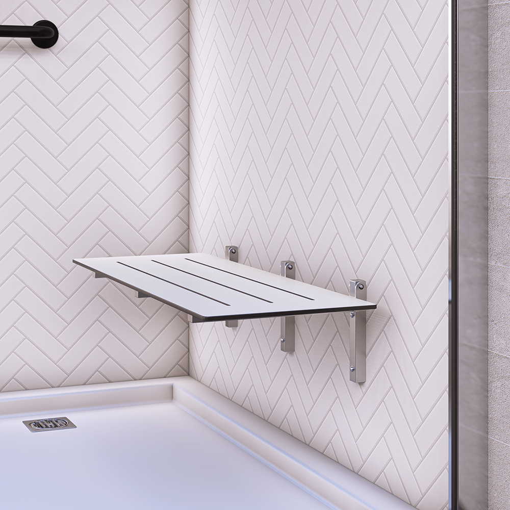 Accessible Folding Shower Seat in Compact Laminate - ML991_CL