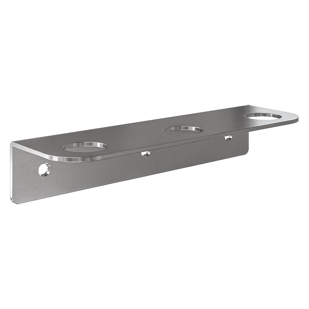 Triple Soap Bottle Holder in Satin Stainless Steel - ML_SBH3_SS